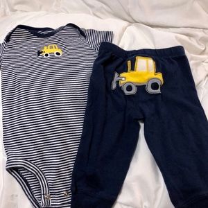 Yellow Truck Outfit bundle of 2